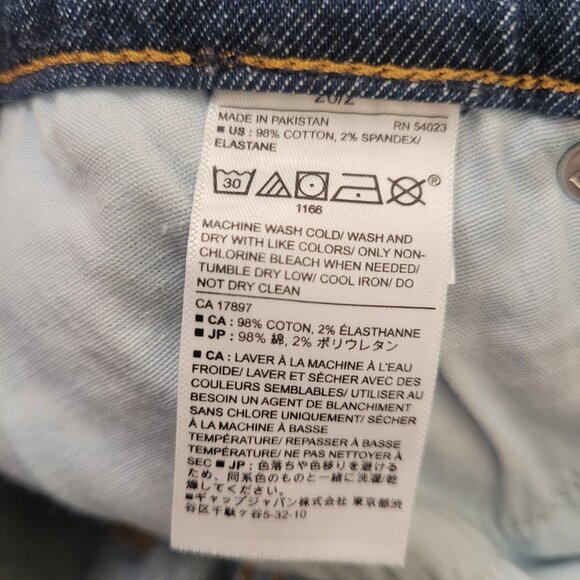 BANANA REPUBLIC High-Rise Straight Leg Jean size 26/2 like-new blue denim casual - Picture 7 of 7